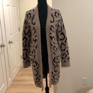 Oversized cardigan Rachel Zoe. Leopard print.
